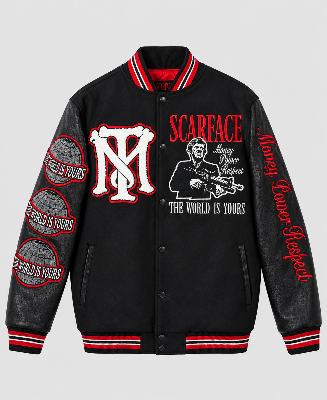 Tony Montana Inspired Black Wool Jacket
