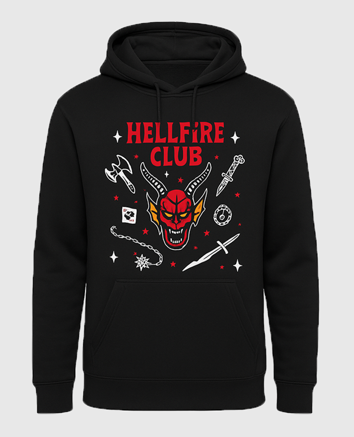 Stranger Things Hellfire Club Black Hoodie