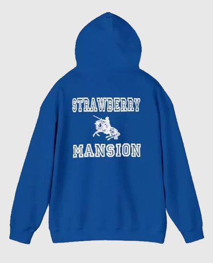 Strawberry Mansion Blue Pullover Hoodie