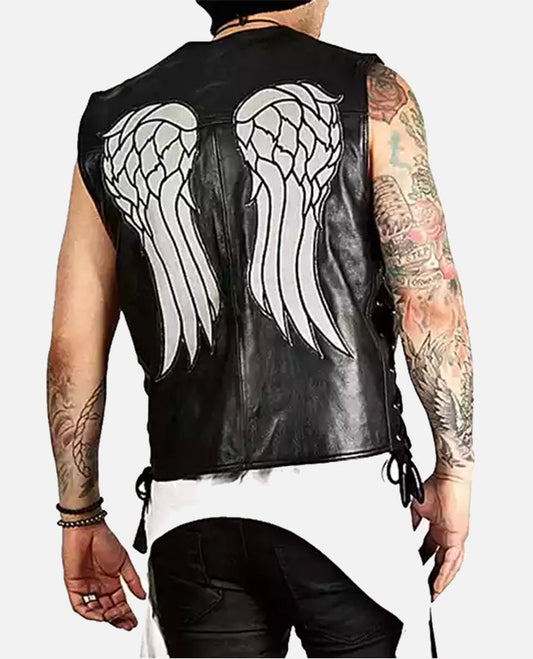 The Walking Dead Governor Daryl Leather Vest
