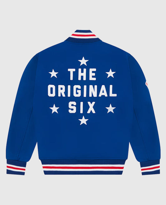 The Original Six New York Rangers OVO Varsity Jacket