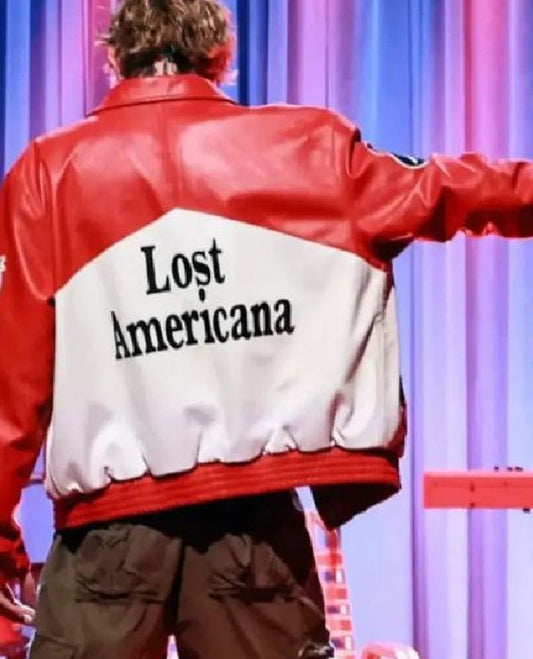 The Tonight Show Lost American MGK Leather Jacket