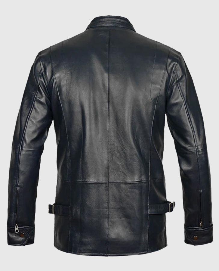Vin Diesel Blue Leather Jacket