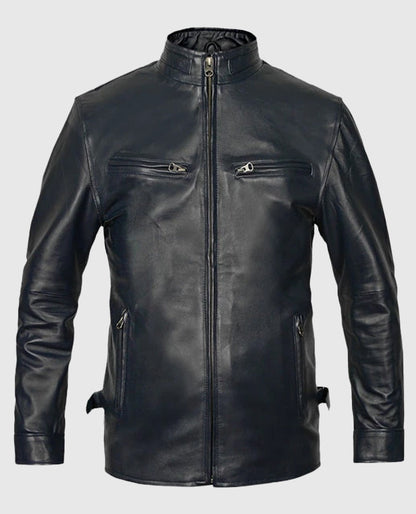 Vin Diesel Fast And Furious 6 Blue Leather Jacket
