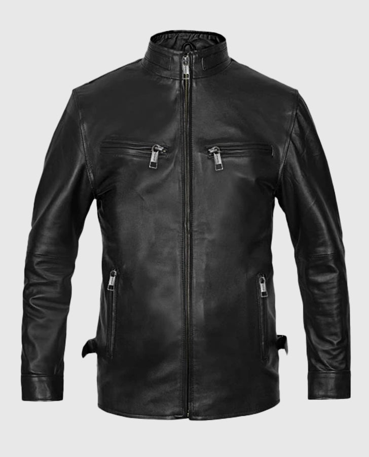Vin Diesel Fast & Furious 6 Black Leather Jacket