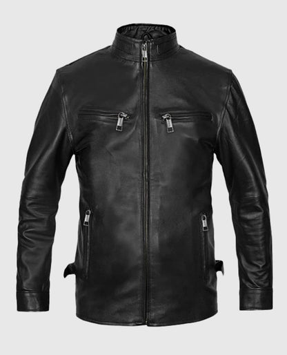 Vin Diesel Fast & Furious 6 Black Leather Jacket
