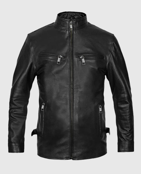 Vin Diesel Fast & Furious 6 Black Leather Jacket