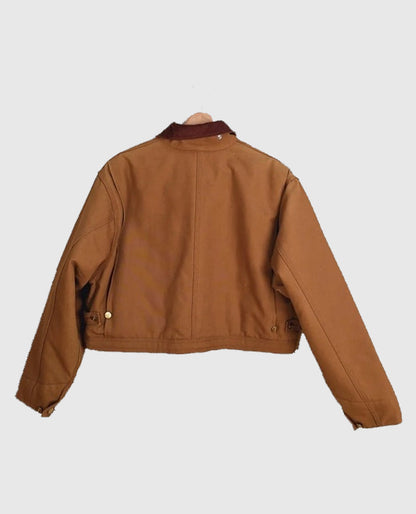 Vintage Carhartt x NY Yankees Crop Brown Jacket