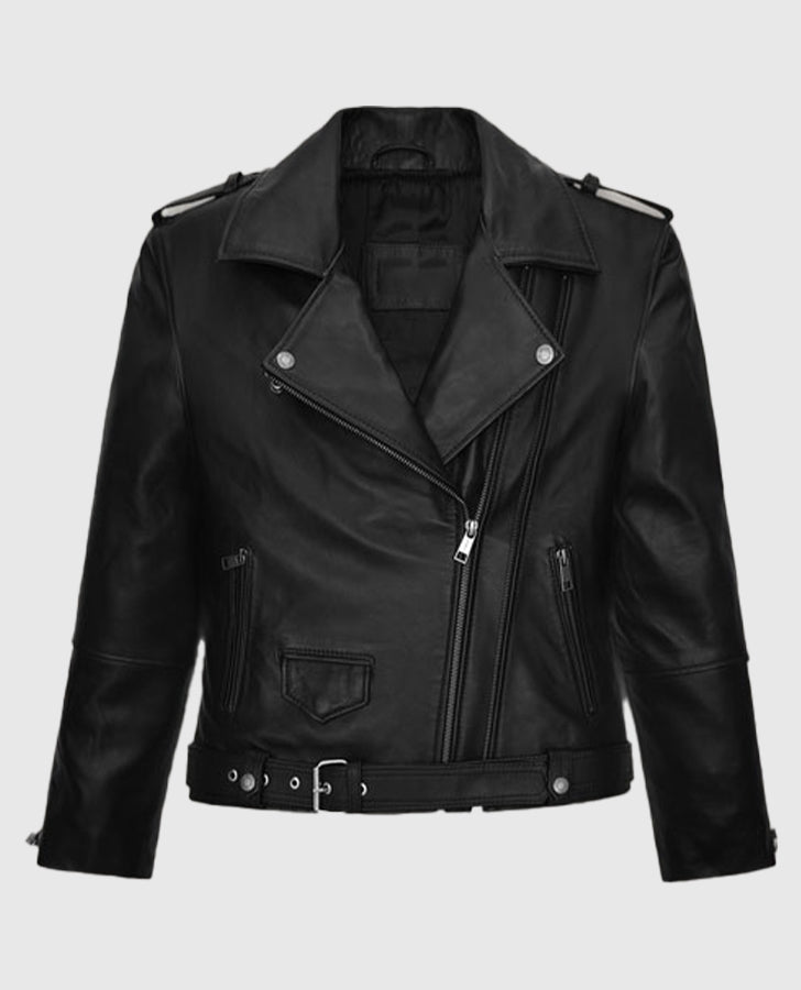 Vox Lux Natalie Portman Biker Leather Jacket