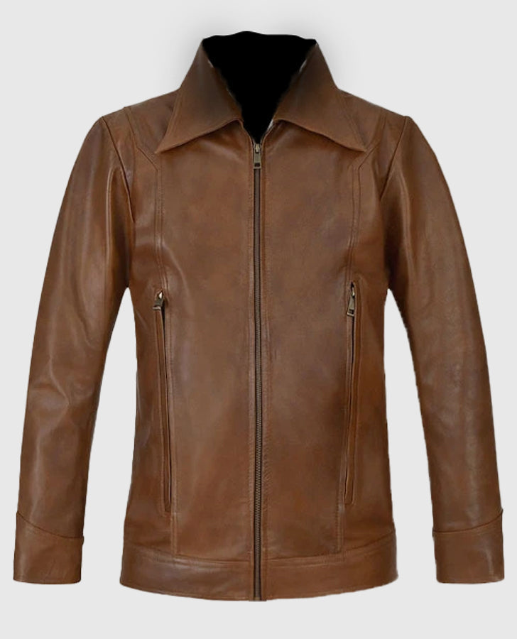X Men Days of Future Past Brown Leather Jacket
