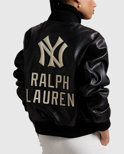 Yankees Polo Ralph Lauren Leather Jacket
