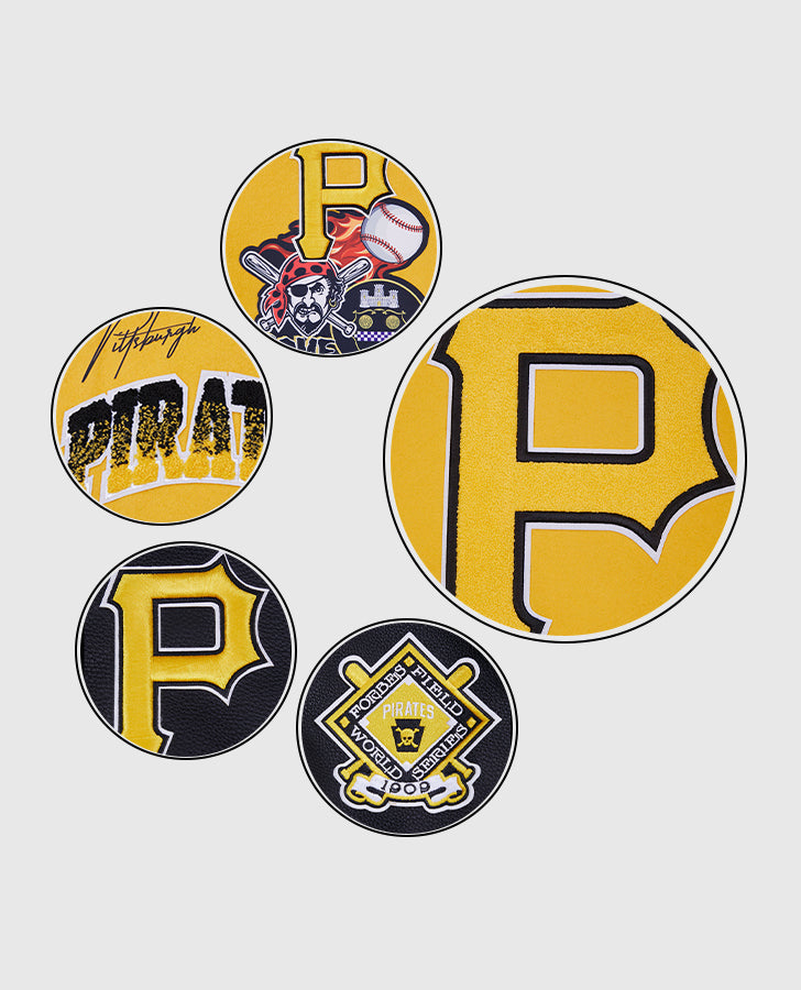 Men's MLB Pittsburgh Pirates Yellow Varsity Jacket