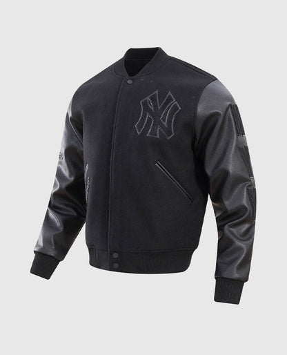 Men's MLB New York Yankees Black Varsity Jacket