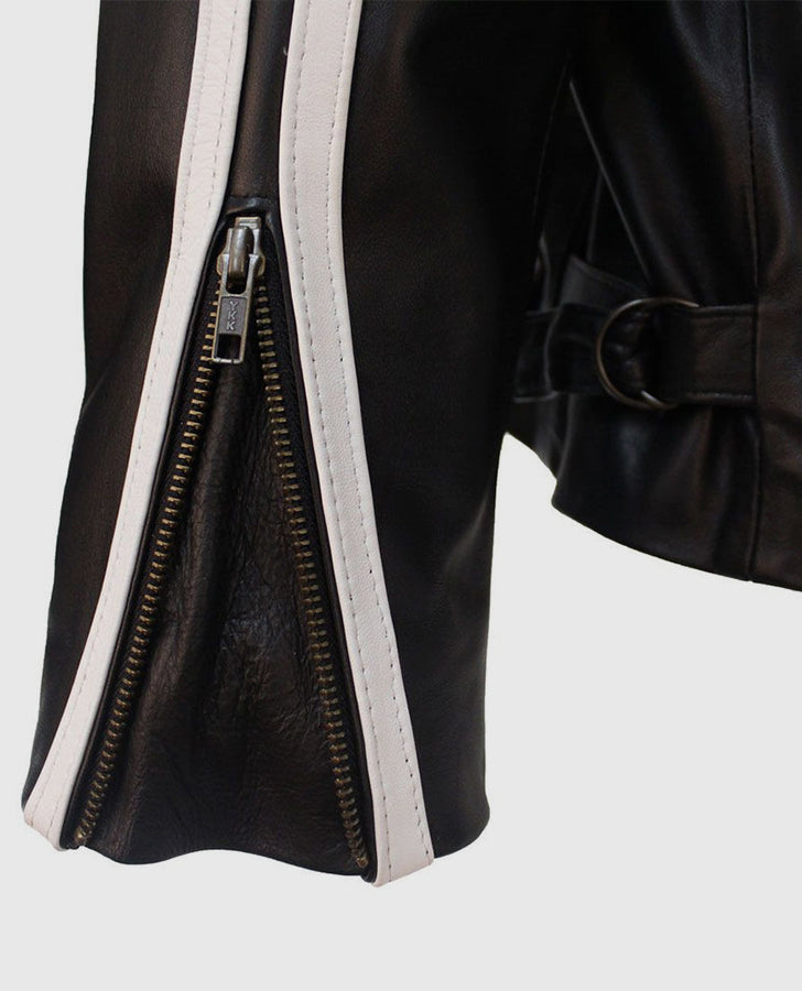 Mel Gibson Lethal Weapon Cafe Racer Leather Jacket