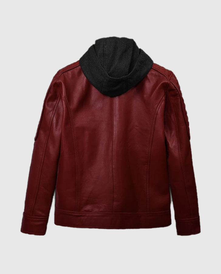 Men's Rodeo Hooded Leather Jacket