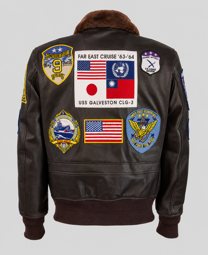 Pete Mitchell Top Gun Leather Jacket