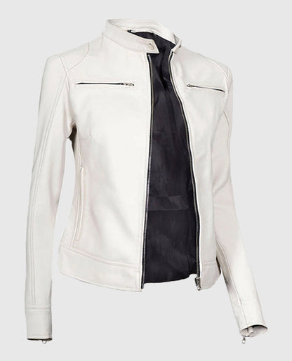 Women's-White-Leather-Cafe-Racer-Jacket